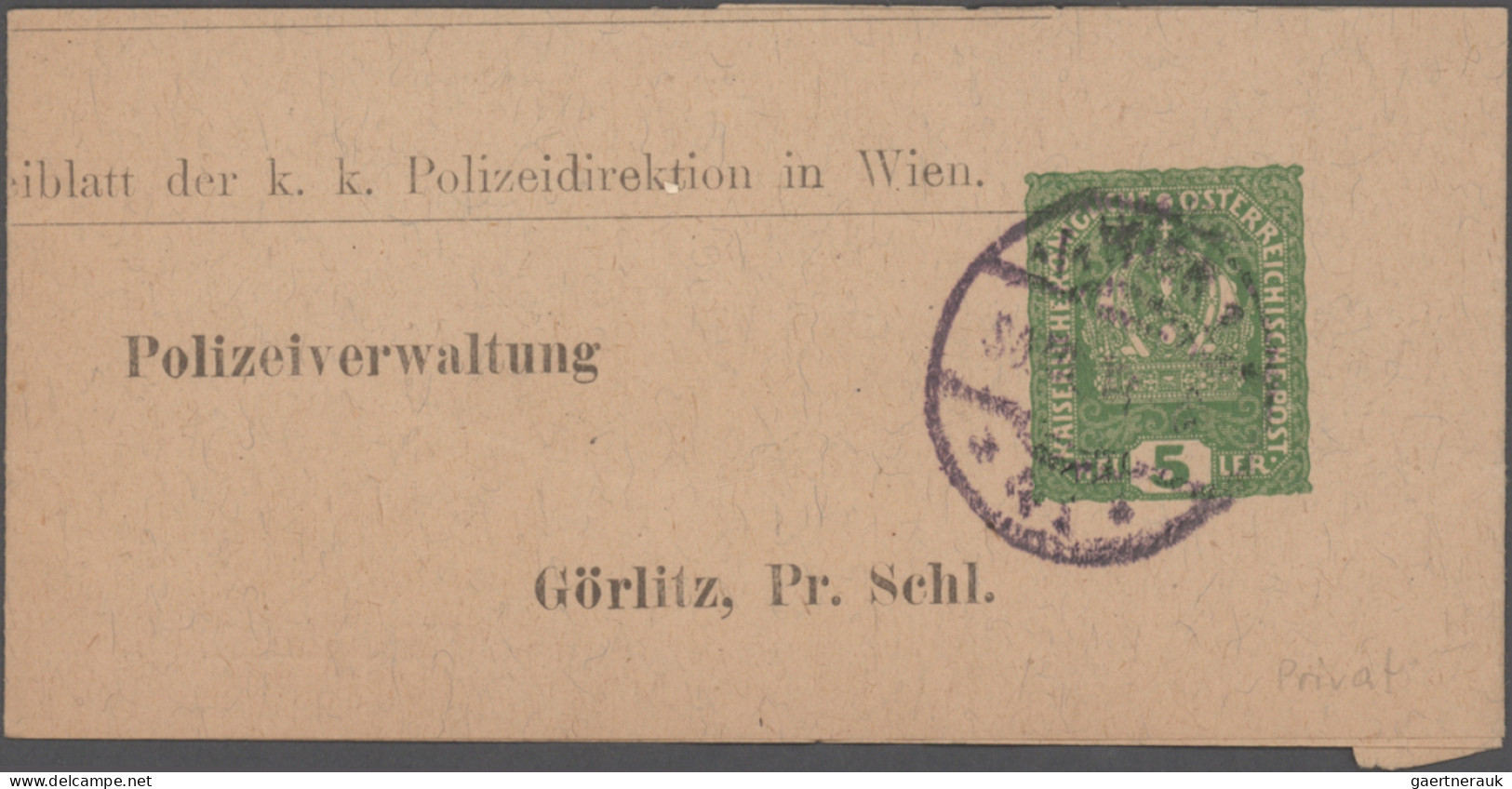 Österreich - Privatganzsachen: 1904/1920 (ca.), Partie Von 20 Ganzsachen (Umschl - Other & Unclassified