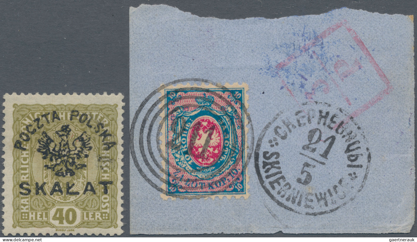 Poland: 1860-1954: Part Collection With First 1860 10k. On Piece, Several Covers - Lettres & Documents