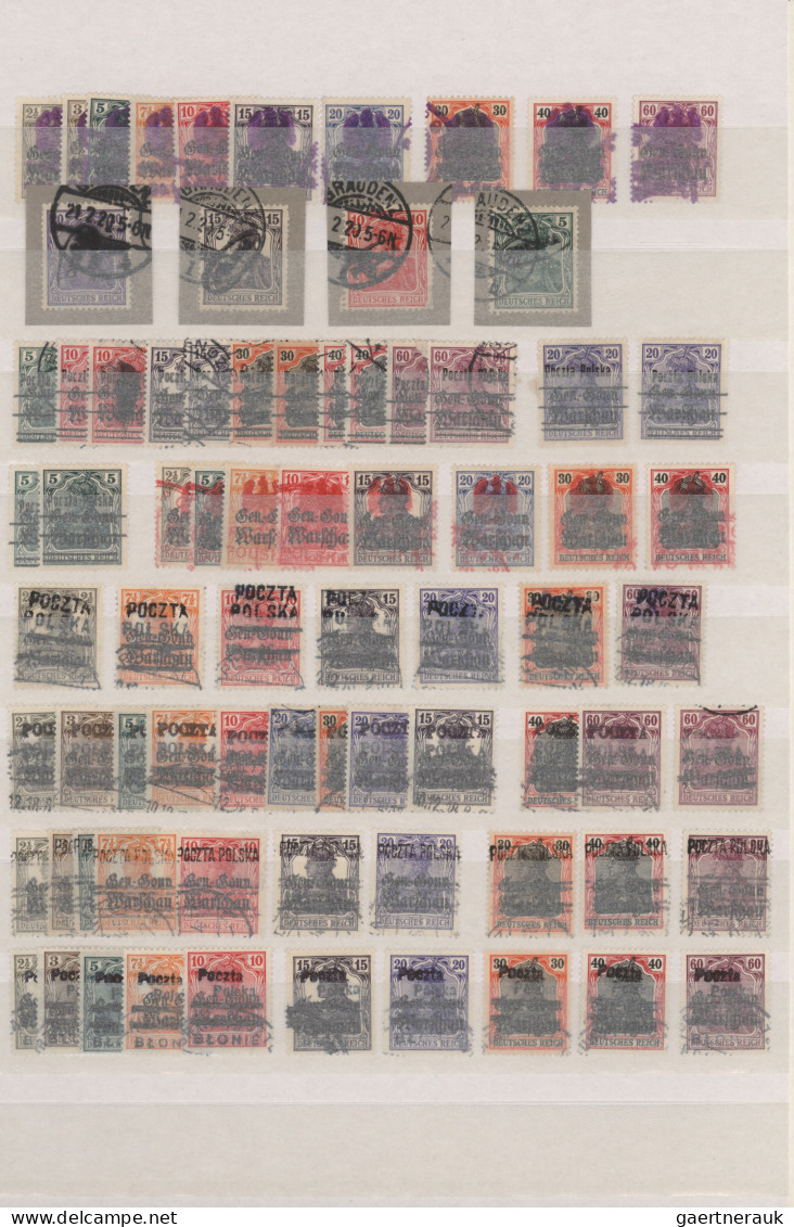 Poland: 1915/1934, Used And Mint Balance On Stockpages, Comprising E.g. A Nice P - Used Stamps