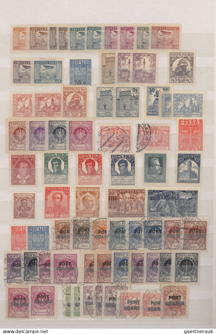 Poland: 1915/1934, Used And Mint Balance On Stockpages, Comprising E.g. A Nice P - Used Stamps