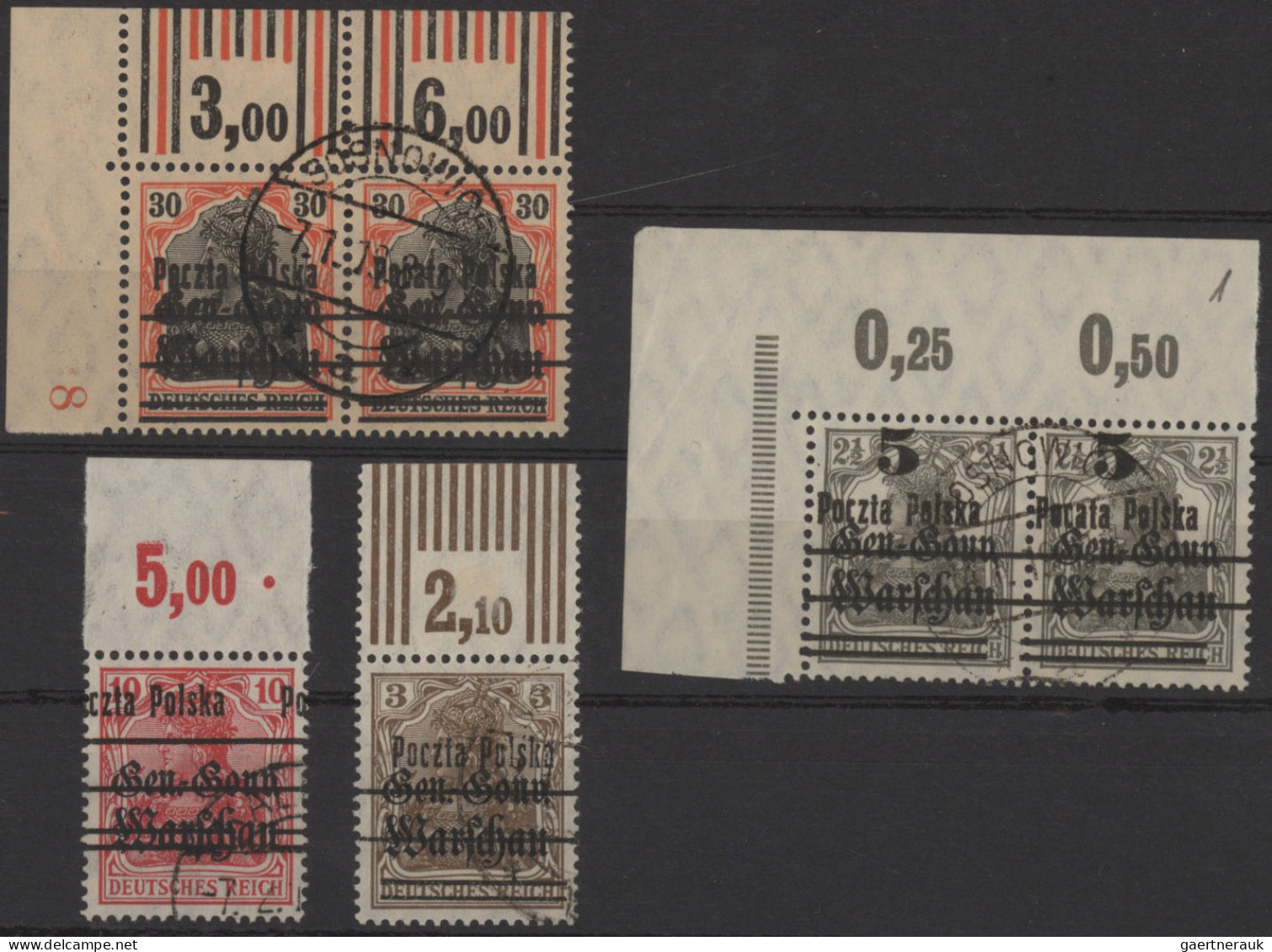 Poland: 1918/1970 (ca.), Sophisticated Balance On Stockcards, Comprising E.g. 19 - Usados