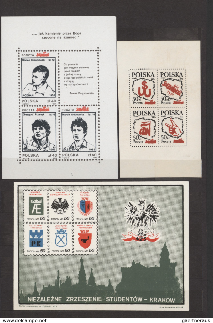 Poland - Specialities: 1980's "Solidarność": Collection Of About 170 Stamps Incl - Otros & Sin Clasificación