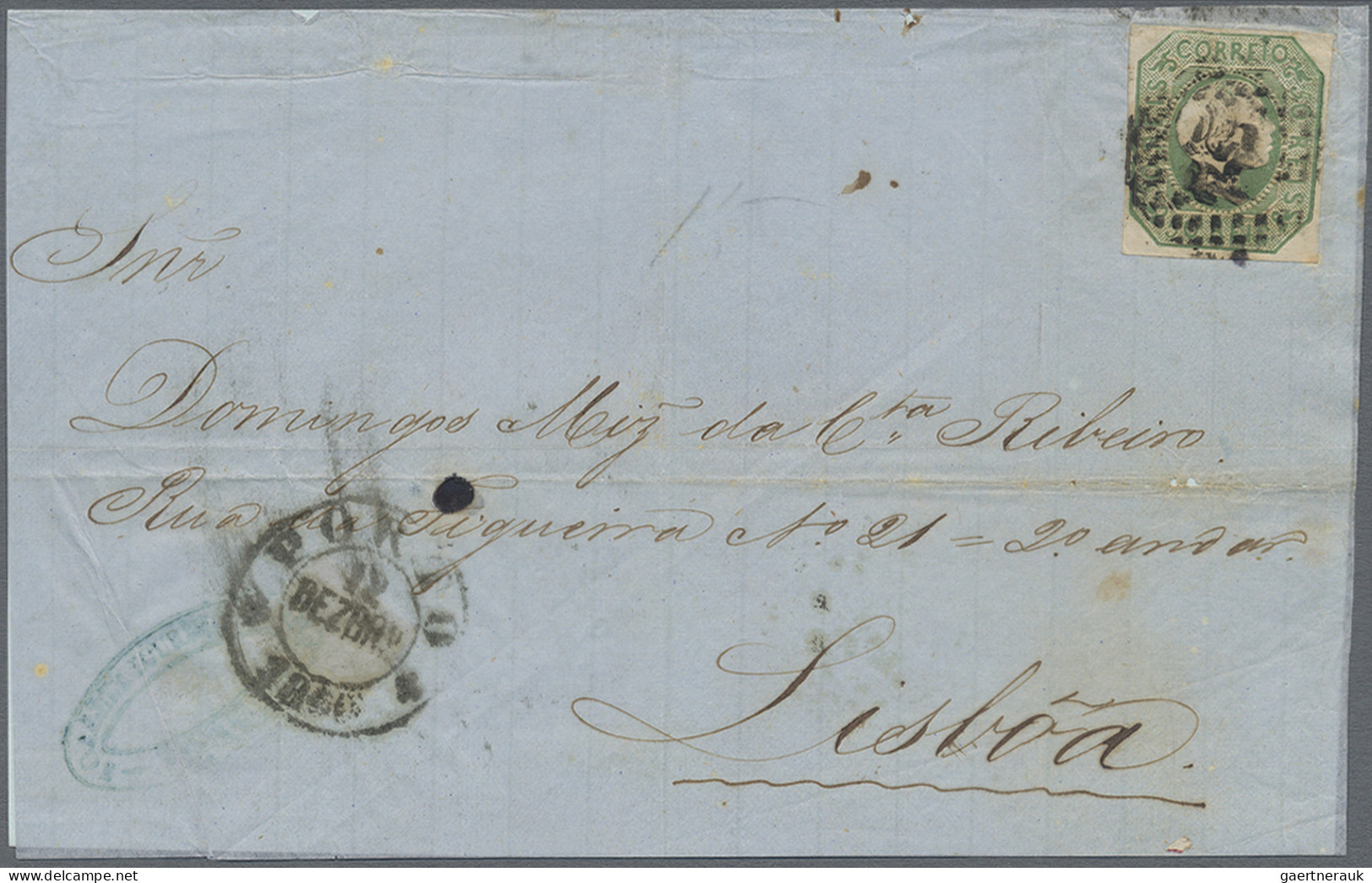 Portugal -  Pre Adhesives  / Stampless Covers: 1800 (c.)-1857 Collection of 10 c