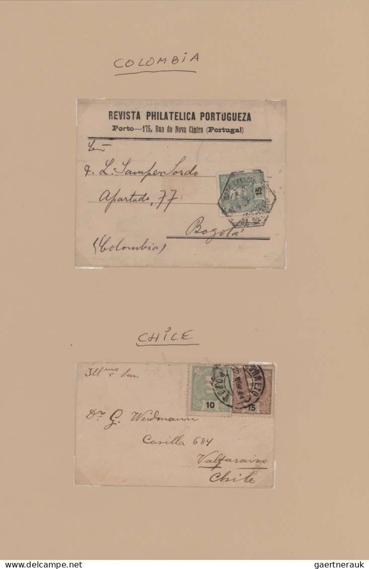 Portugal: 1895/1910 Ca. "Don Carlos I.": Collection Of 237 Covers, Postcards And - Lettres & Documents