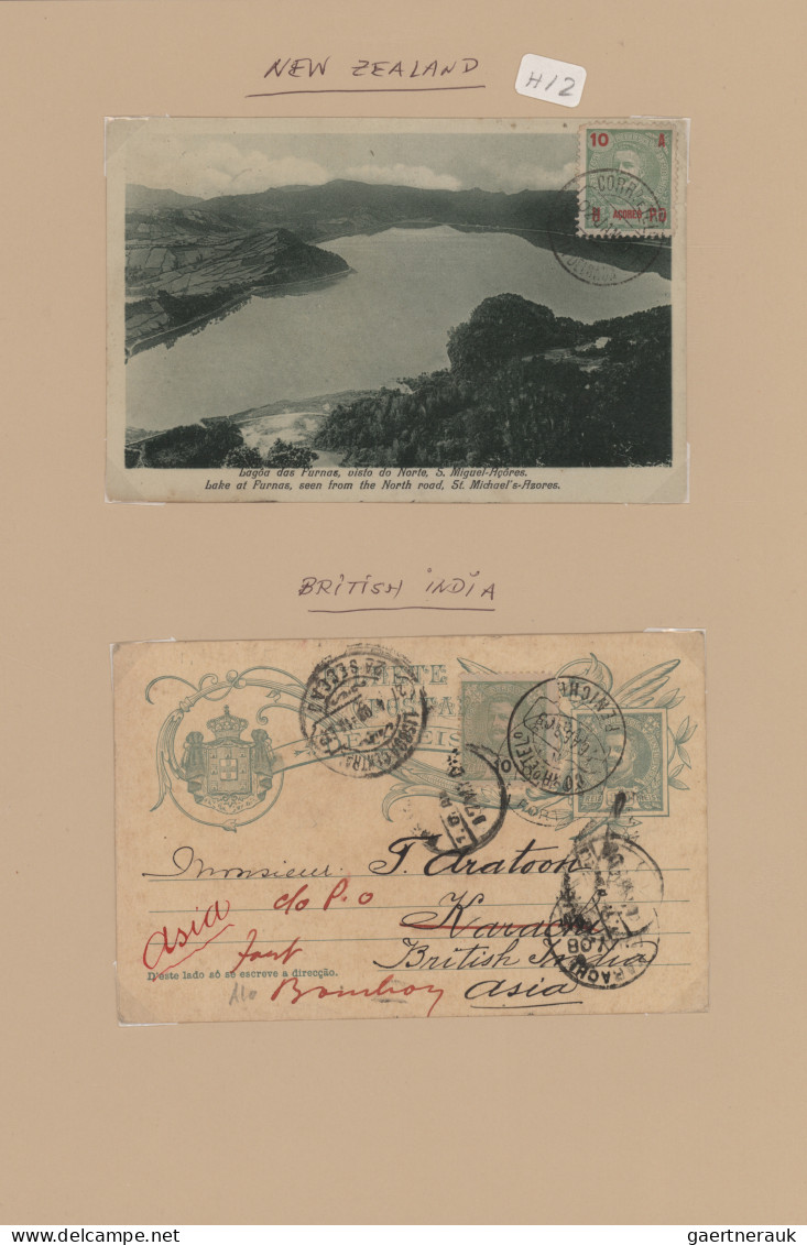 Portugal: 1895/1910 Ca. "Don Carlos I.": Collection Of 237 Covers, Postcards And - Lettres & Documents