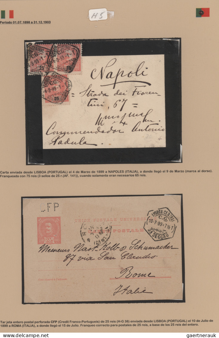 Portugal: 1895/1910 ca. "Don Carlos I.": Collection of 237 covers, postcards and
