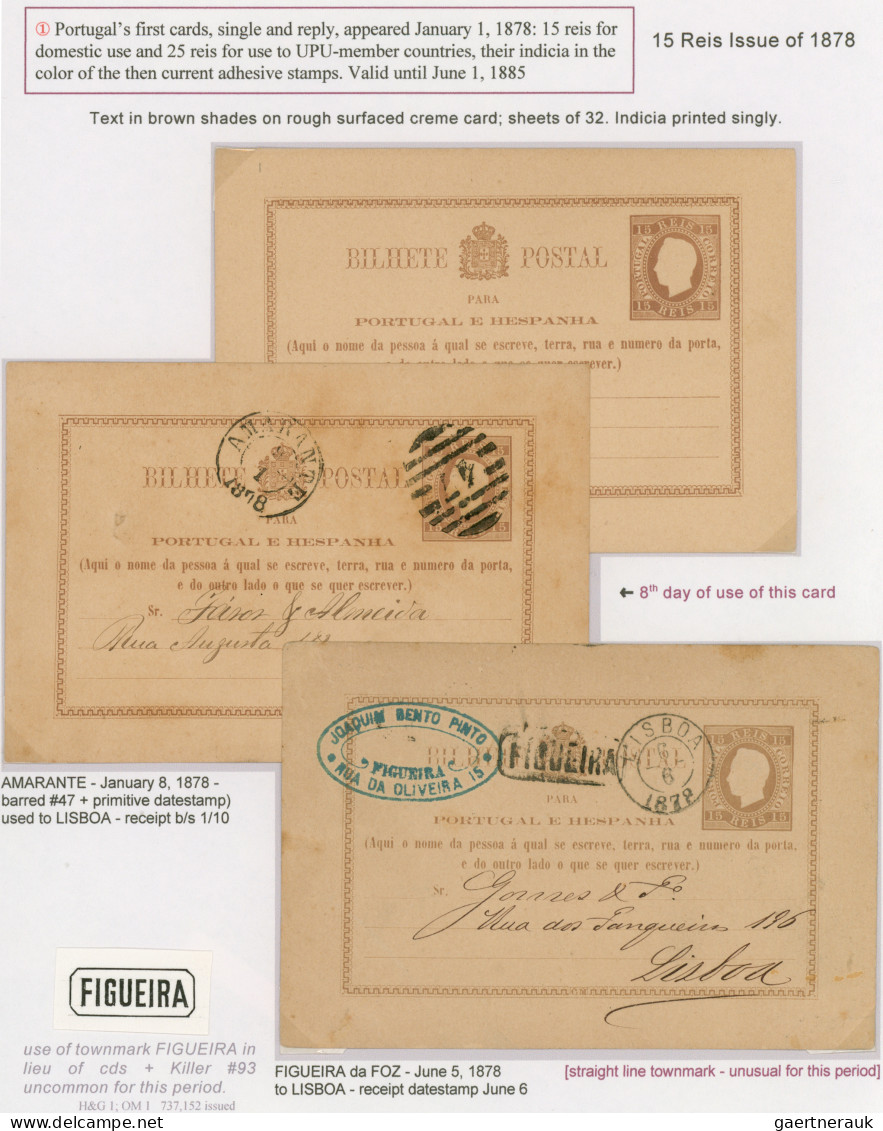 Portugal - Postal Stationery: 1878-1910 Specialized Exhibition Collection Of Abo - Postwaardestukken