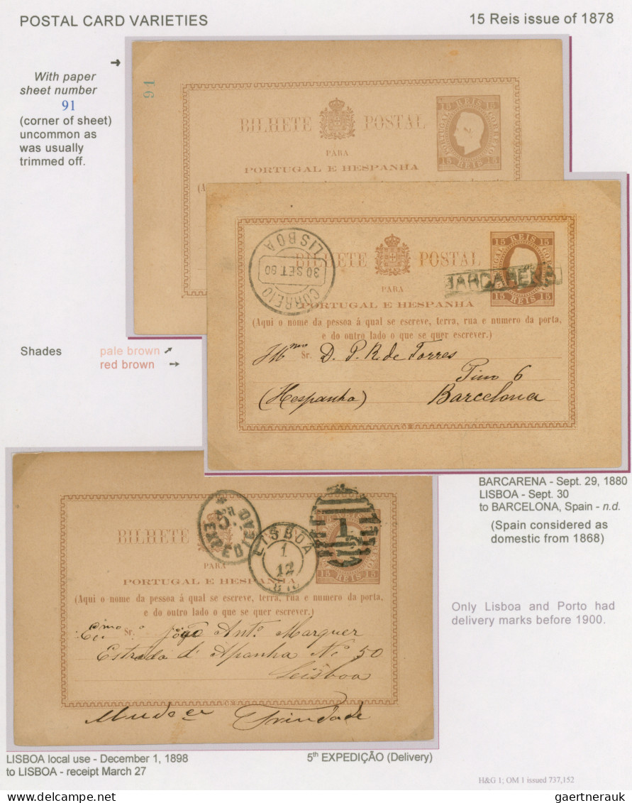 Portugal - Postal Stationery: 1878-1910 Specialized Exhibition Collection Of Abo - Enteros Postales