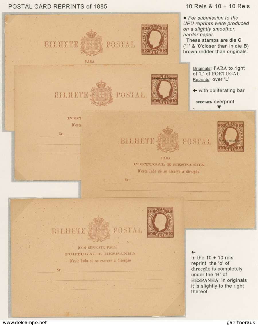 Portugal - postal stationery: 1878-1910 Specialized exhibition collection of abo