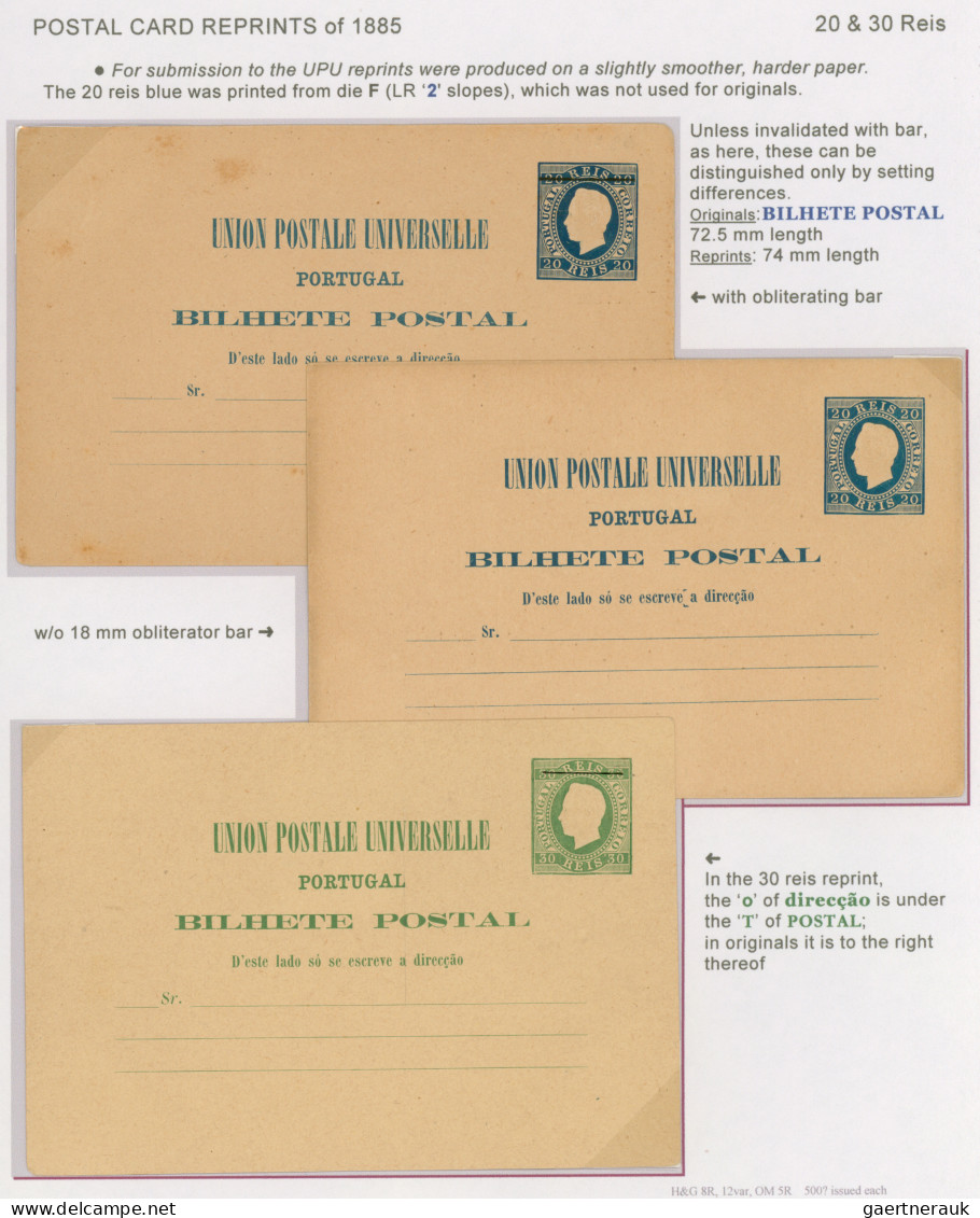 Portugal - postal stationery: 1878-1910 Specialized exhibition collection of abo