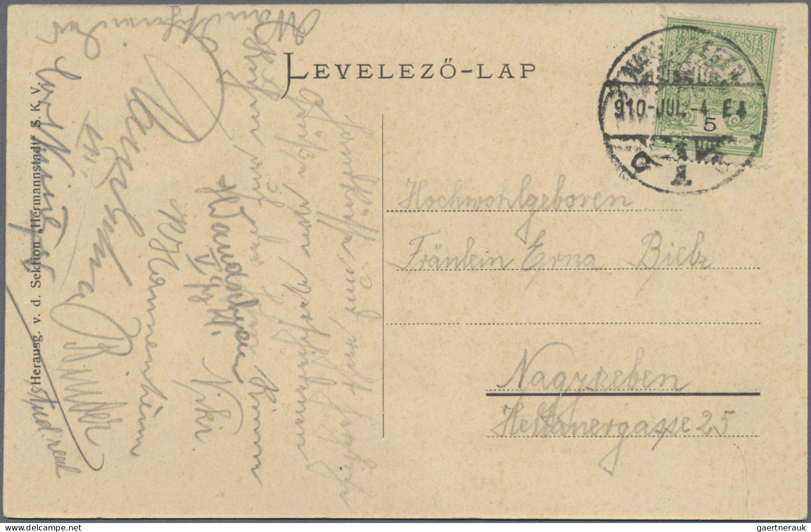 Romania - specialities: 1906/1924, Hotel Mail "Hohe Rinne" and "Bistra", group o