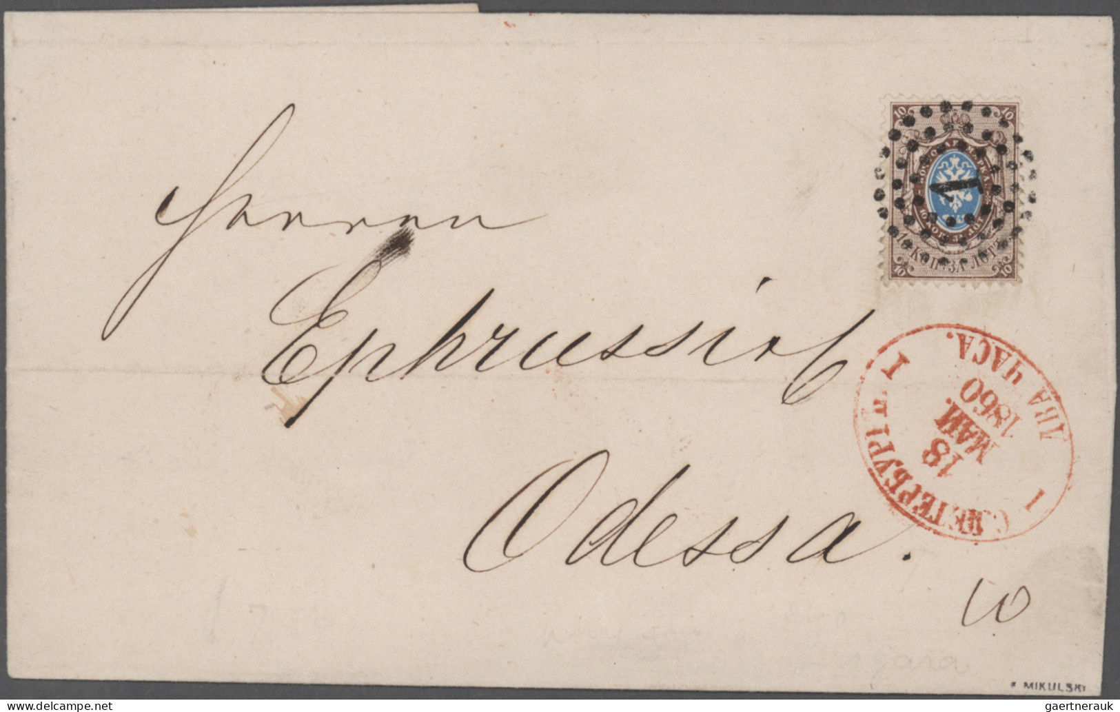 Russia: 1789-1917 More Than 100 Letters, Covers And Postcards, With Several Earl - Brieven En Documenten