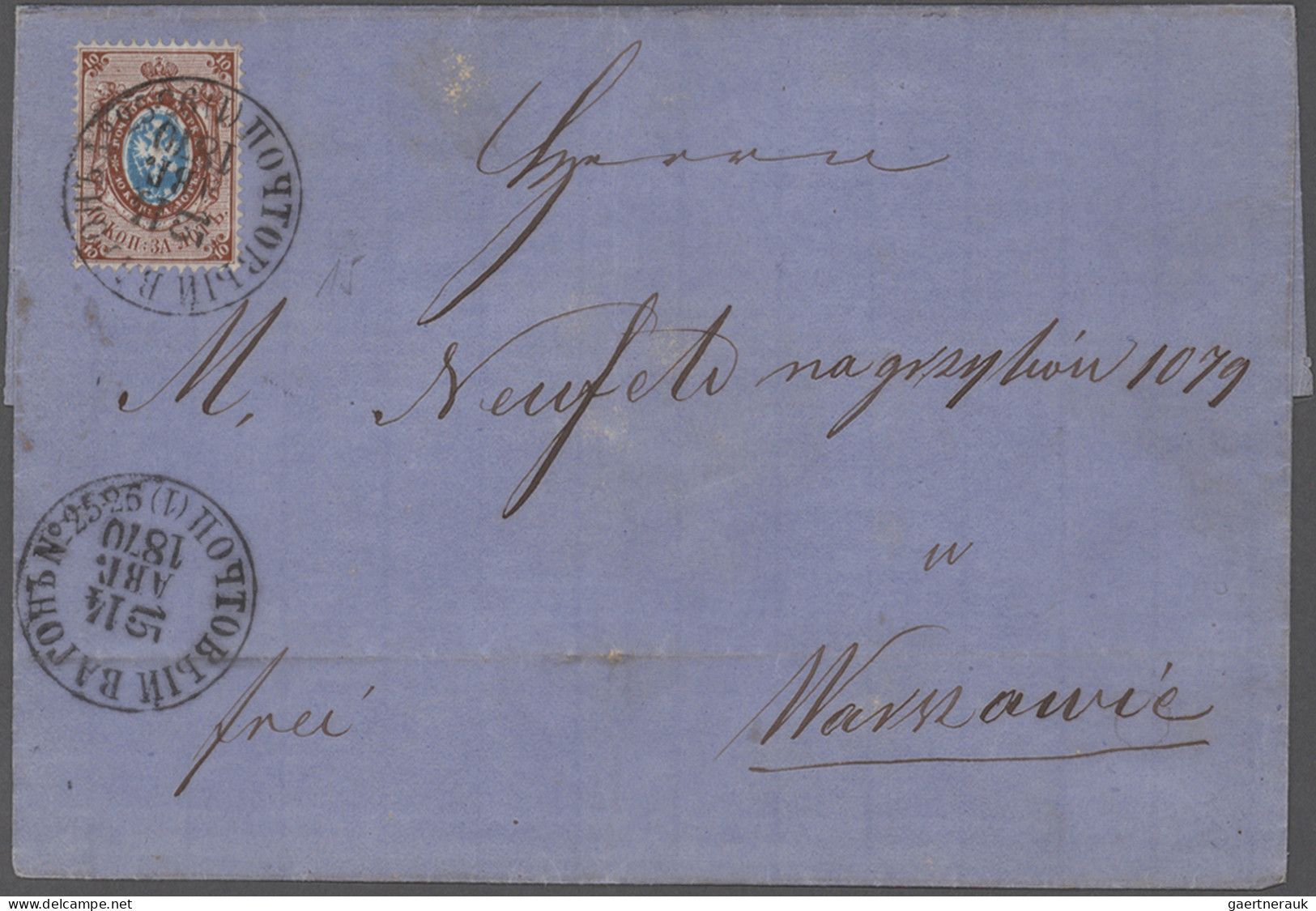 Russia: 1789-1917 More than 100 letters, covers and postcards, with several earl