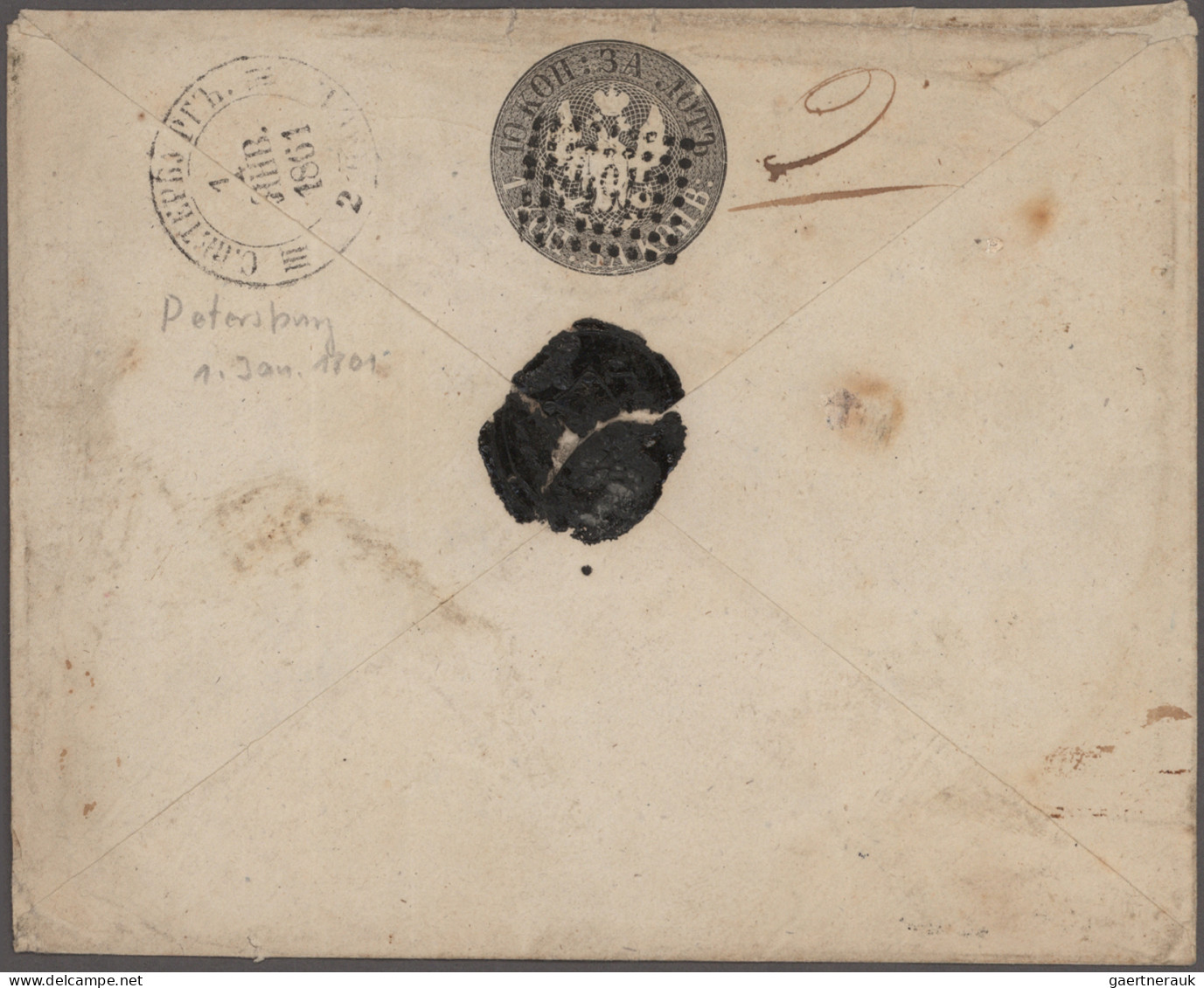 Russia: 1850/1910's: Collection Of 33 Postal Stationery Envelopes And Cards, All - Briefe U. Dokumente