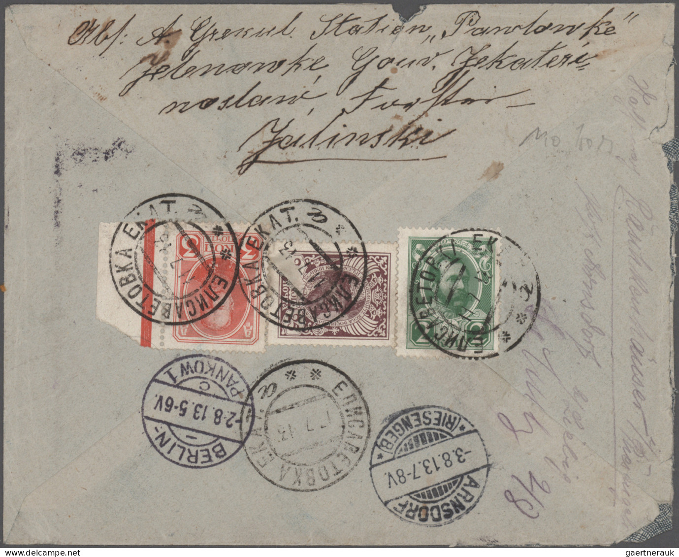 Russia: 1854-1883: Collection of 22 covers and postcards including 16 items from