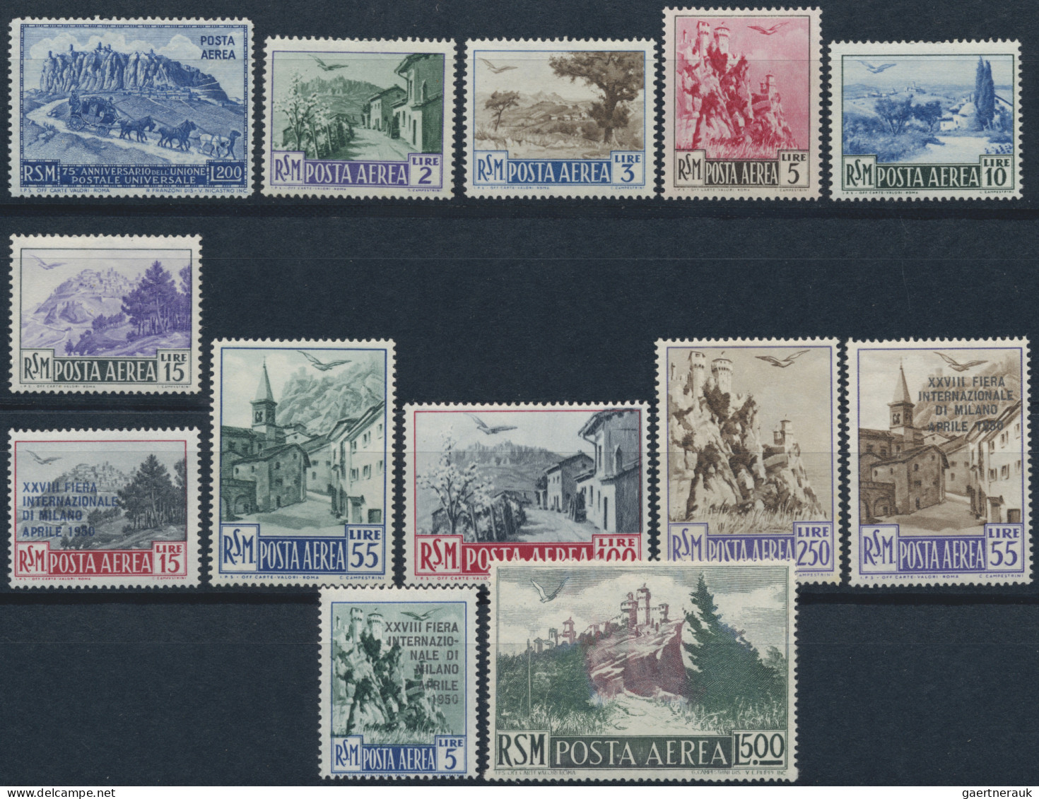 San Marino: 1937/1961, Little Lot With Some Better Issues Like Mi. Block 4A/B, M - Briefe U. Dokumente