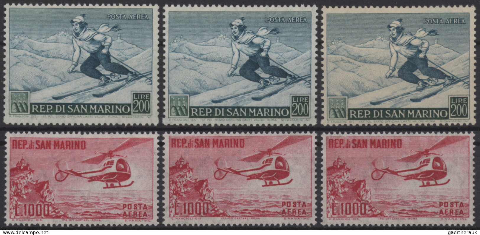 San Marino: 1937/1996, Binder With Mostly Blocks Like Mi. Block 4A/B, Also Mi. 7 - Ongebruikt