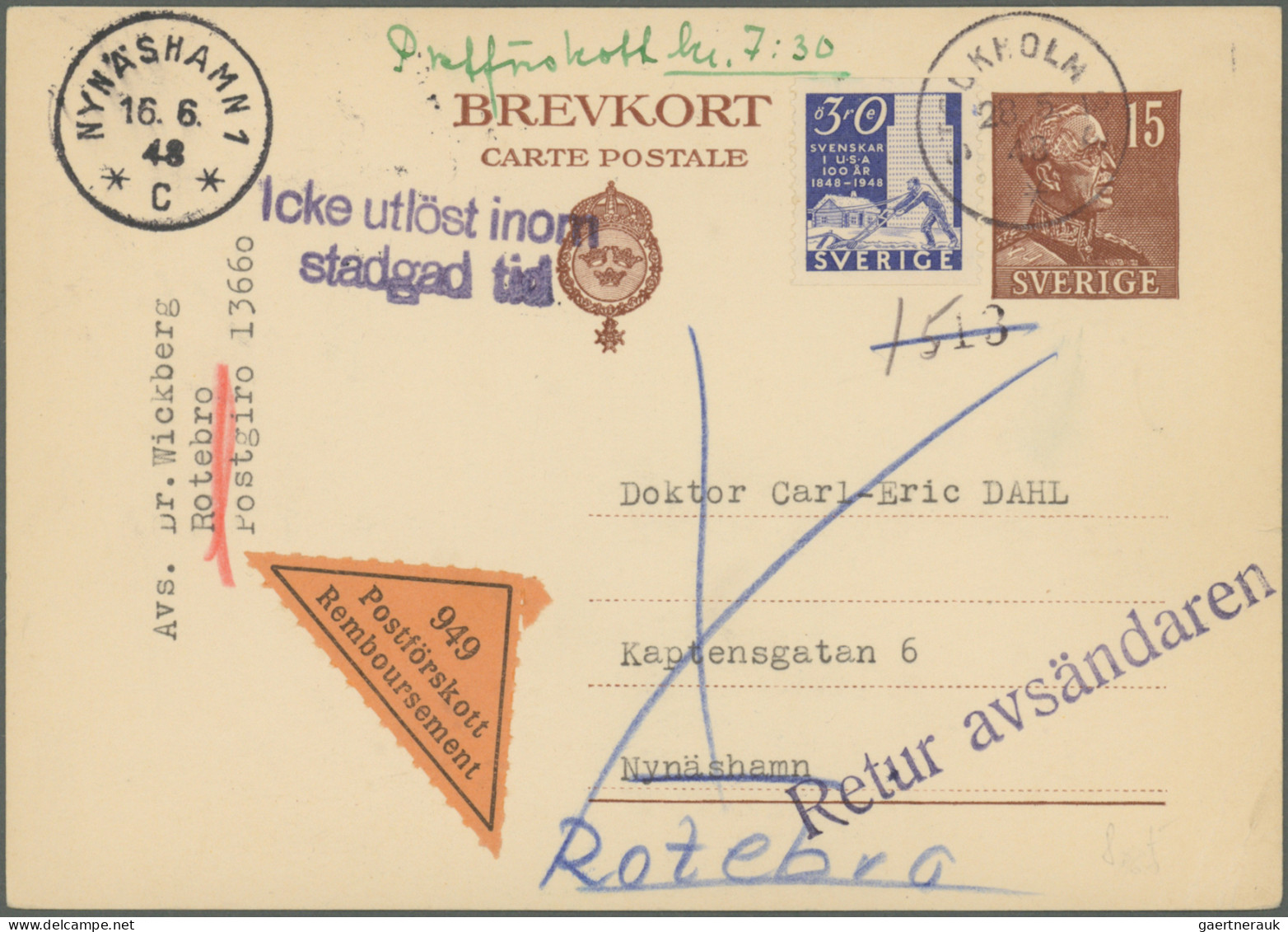 Sweden: 1870/1970 (ca.), Almost Exclusively Up To 1940s, Sophisticated Balance O - Cartas & Documentos