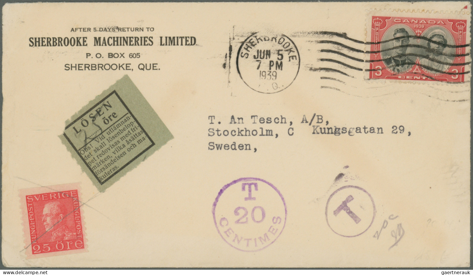 Sweden: 1870/1970 (ca.), Almost Exclusively Up To 1940s, Sophisticated Balance O - Lettres & Documents