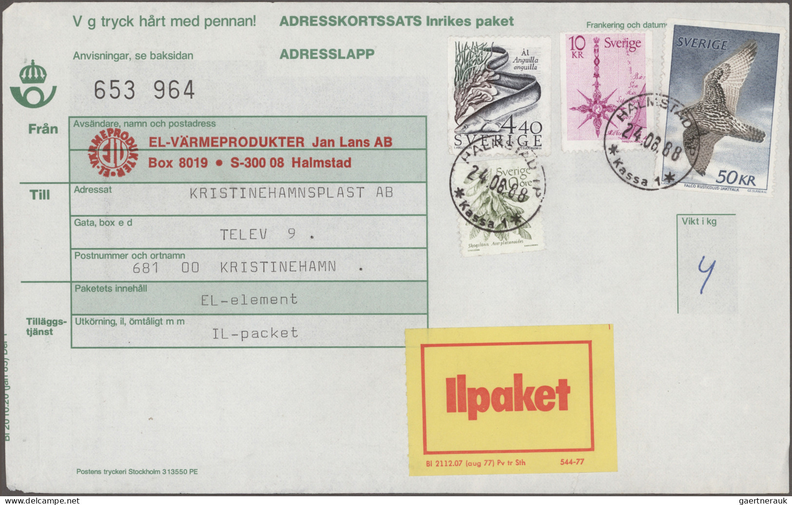 Sweden: 1880/2015 (ca.), Balance Of Apprx. 235 Covers/cards/stationeries, Showin - Lettres & Documents