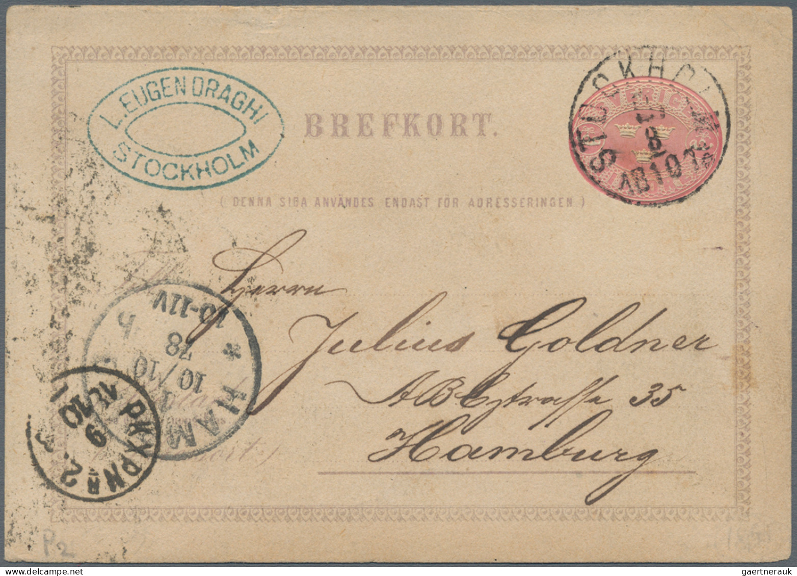 Sweden - Postal Stationery: 1878-1940's (c.): About 115 Postal Stationery Items - Ganzsachen