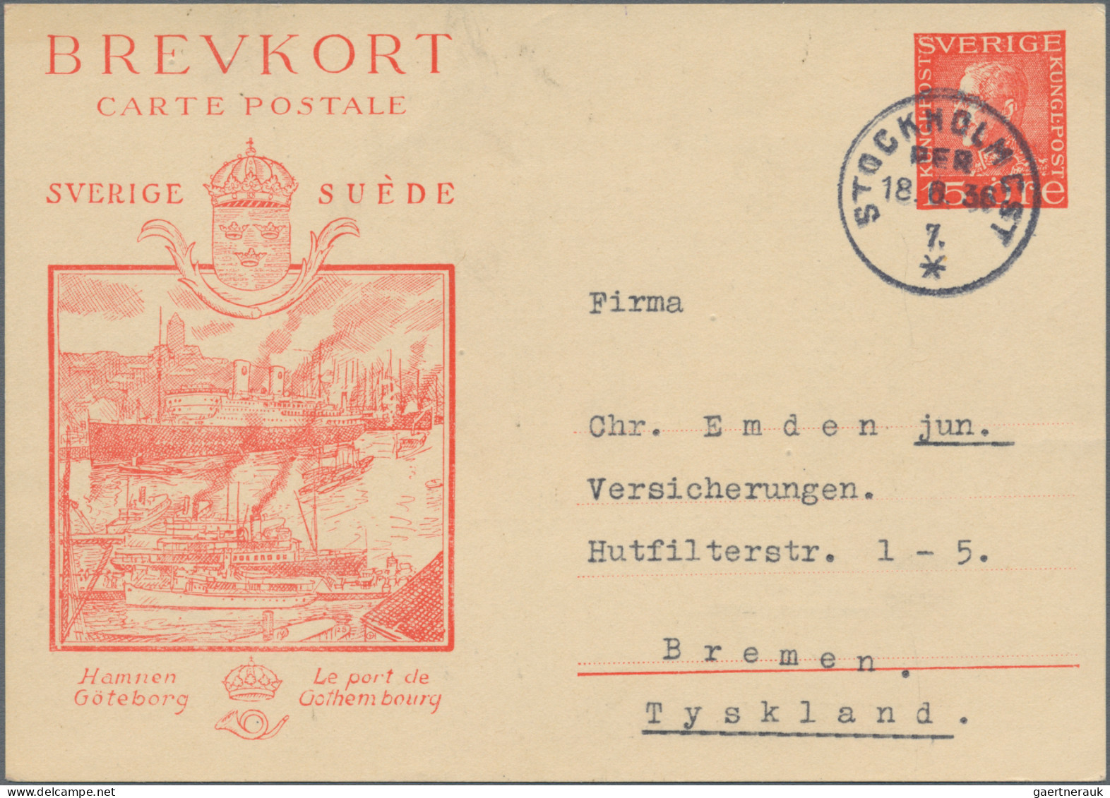 Sweden - Postal Stationery: 1878-1940's (c.): About 115 Postal Stationery Items - Ganzsachen