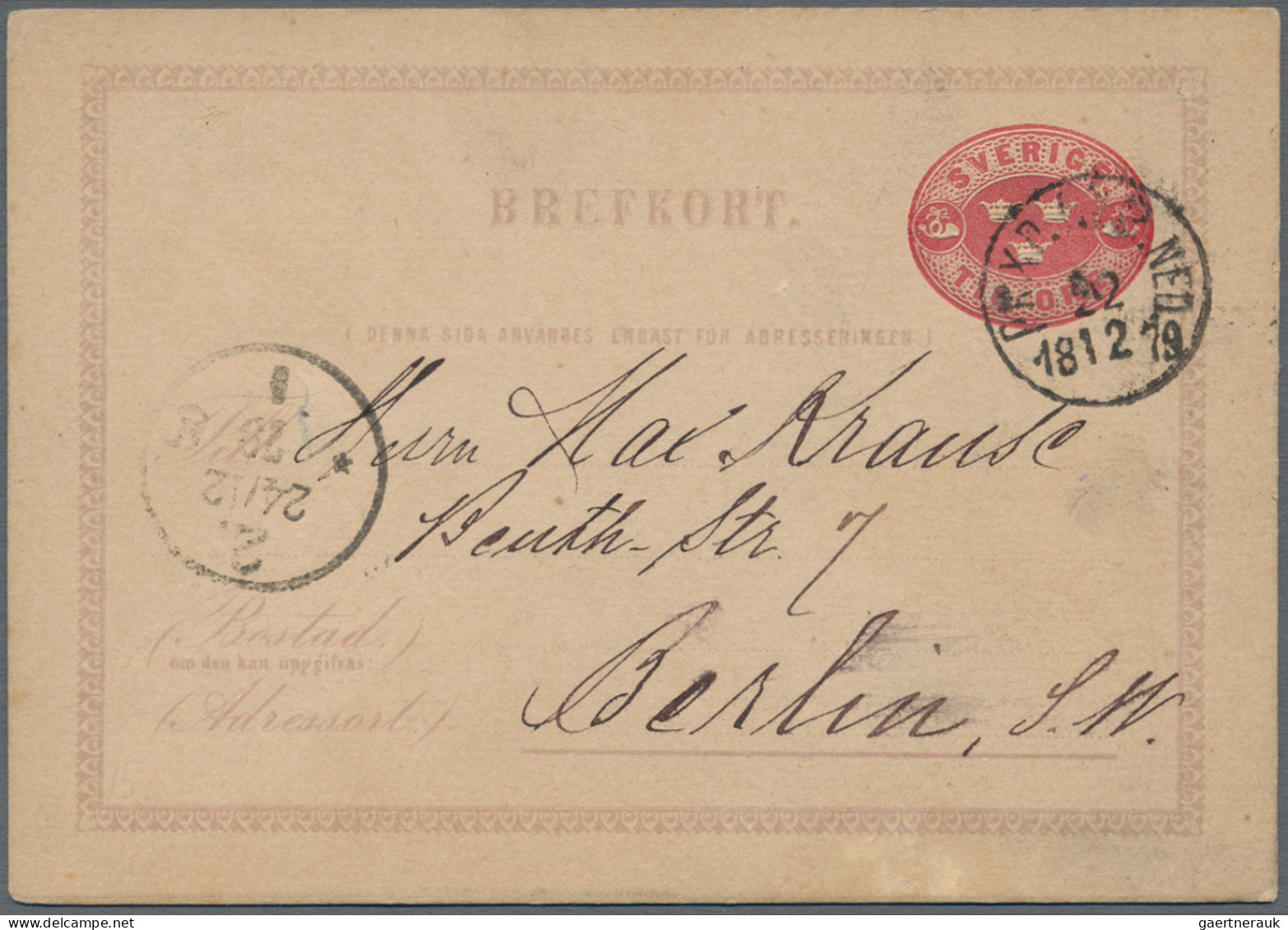 Sweden - Postal Stationery: 1880/1990 (ca.), Collection Of Apprx. 200 Used And U - Entiers Postaux