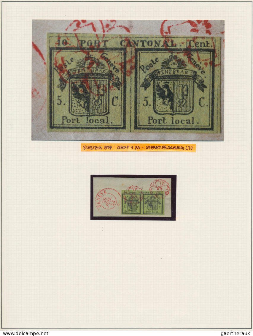 Schweiz: 1843-1862, Sammlung, Teils Sehr Schön Illustriert, Mit Einer Fülle Von - Lotes/Colecciones