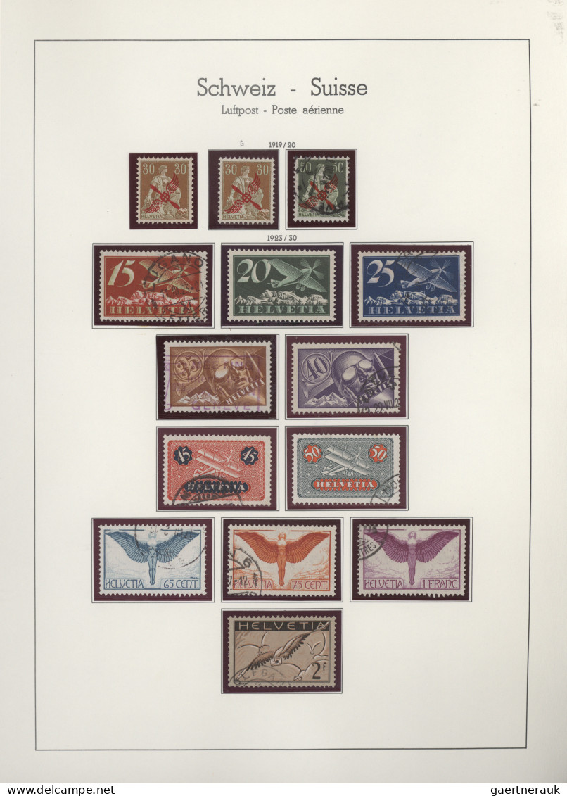 Schweiz: 1850/1999, Umfangreiche Gestempelte Und Postfrische/ungebrauchte Sammlu - Collections