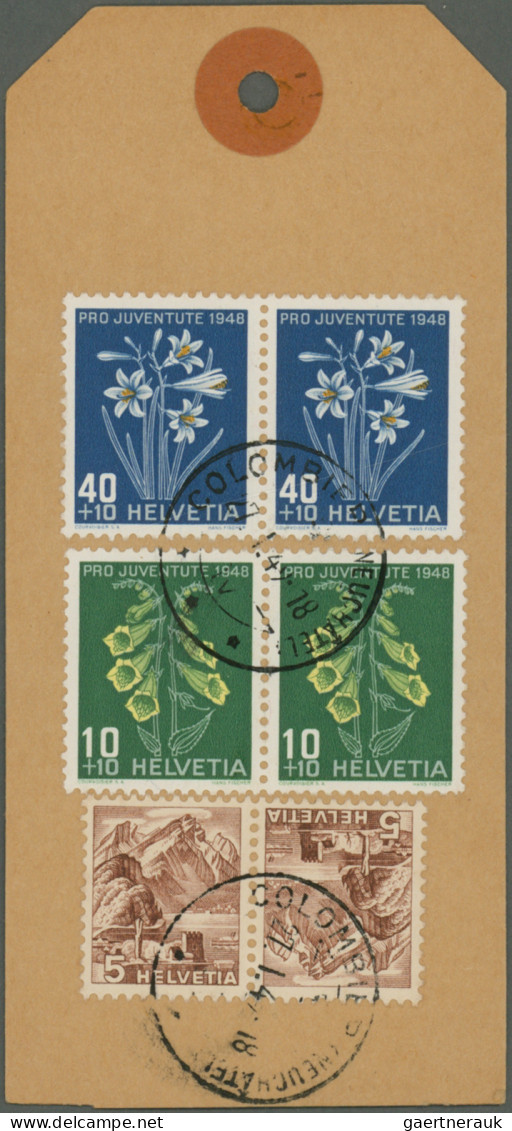 Schweiz: 1854/1967, Vielseitige Partie Von Ca. 125 Briefen Und Karten, Dabei U.a - Collections