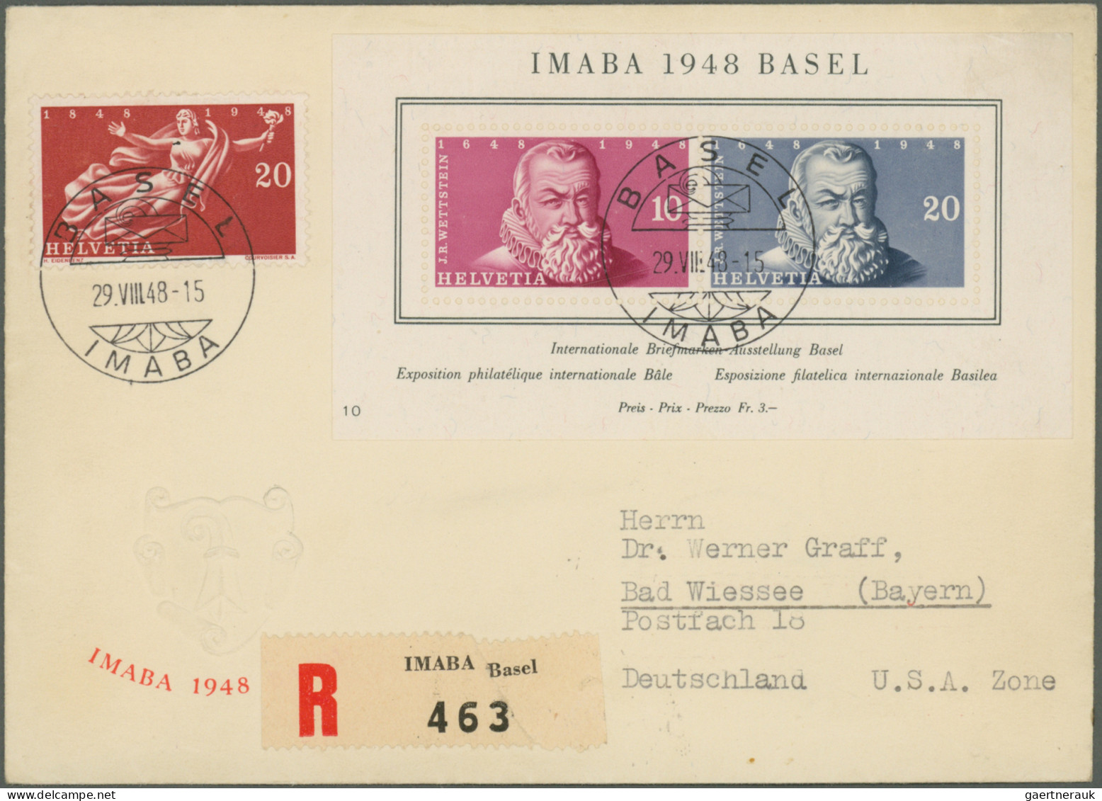 Schweiz: 1858/1978, Meist Bis 1960, Partie Von 28 Briefen Und Karten, Dabei Bloc - Collections