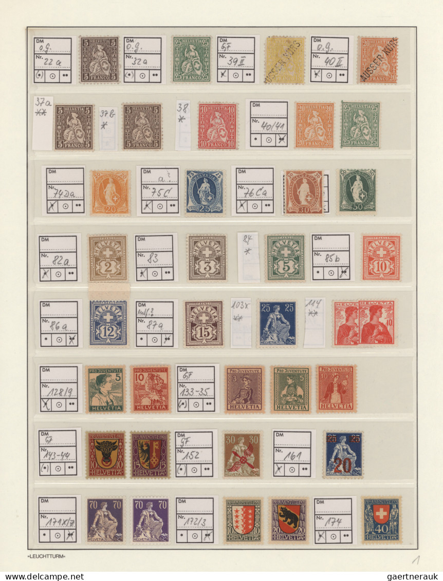 Schweiz: 1862/2008, Vielseitiges Und Ergiebiges Konglomerat Im Leuchtturm-Drehst - Collections