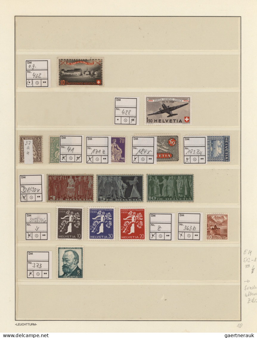 Schweiz: 1862/2008, Vielseitiges Und Ergiebiges Konglomerat Im Leuchtturm-Drehst - Lotes/Colecciones