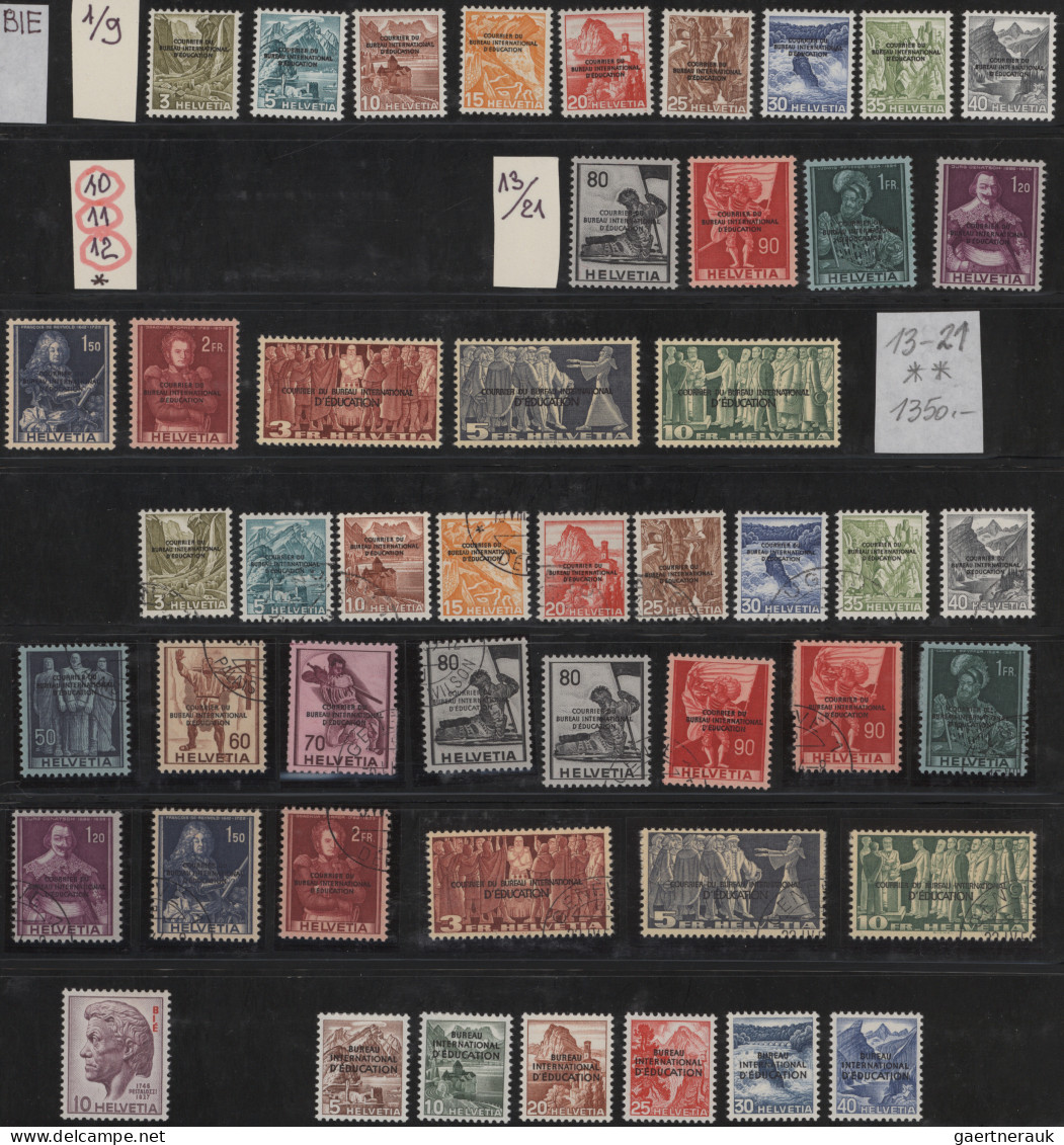 Schweiz: 1862-1995, umfangreiche Sammlung in 4 Alben postfrisch, ungebraucht ode