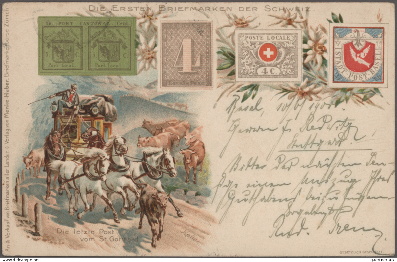 Schweiz: 1878/1950, Lot Mit Ca. 110 Briefen/Karten Und Ganzsachen Schwerpunkt Vo - Lotti/Collezioni