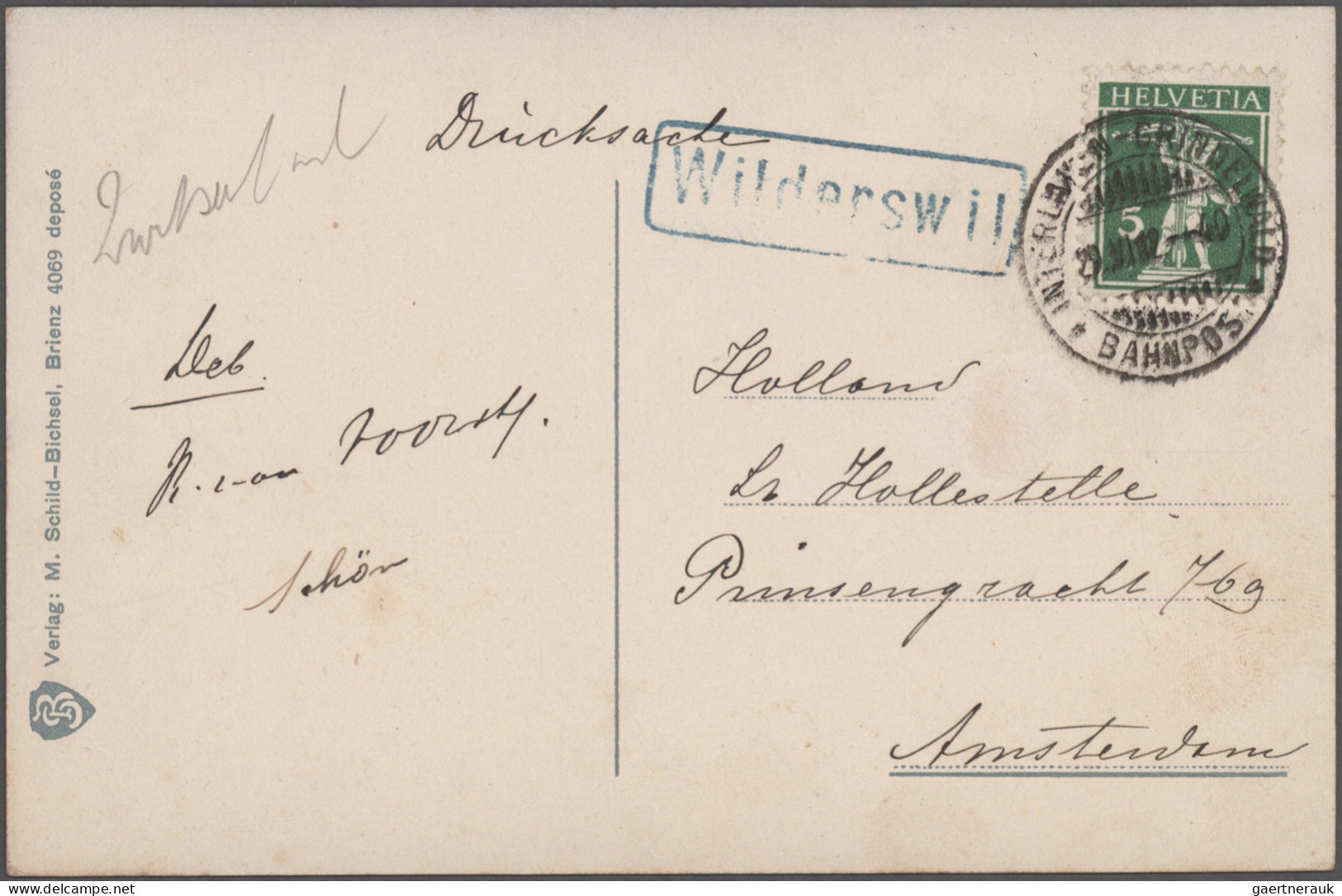 Schweiz: 1887/1975, Vielseitige Partie Von Ca. 110 Briefen Und Karten Mit Etlich - Sammlungen