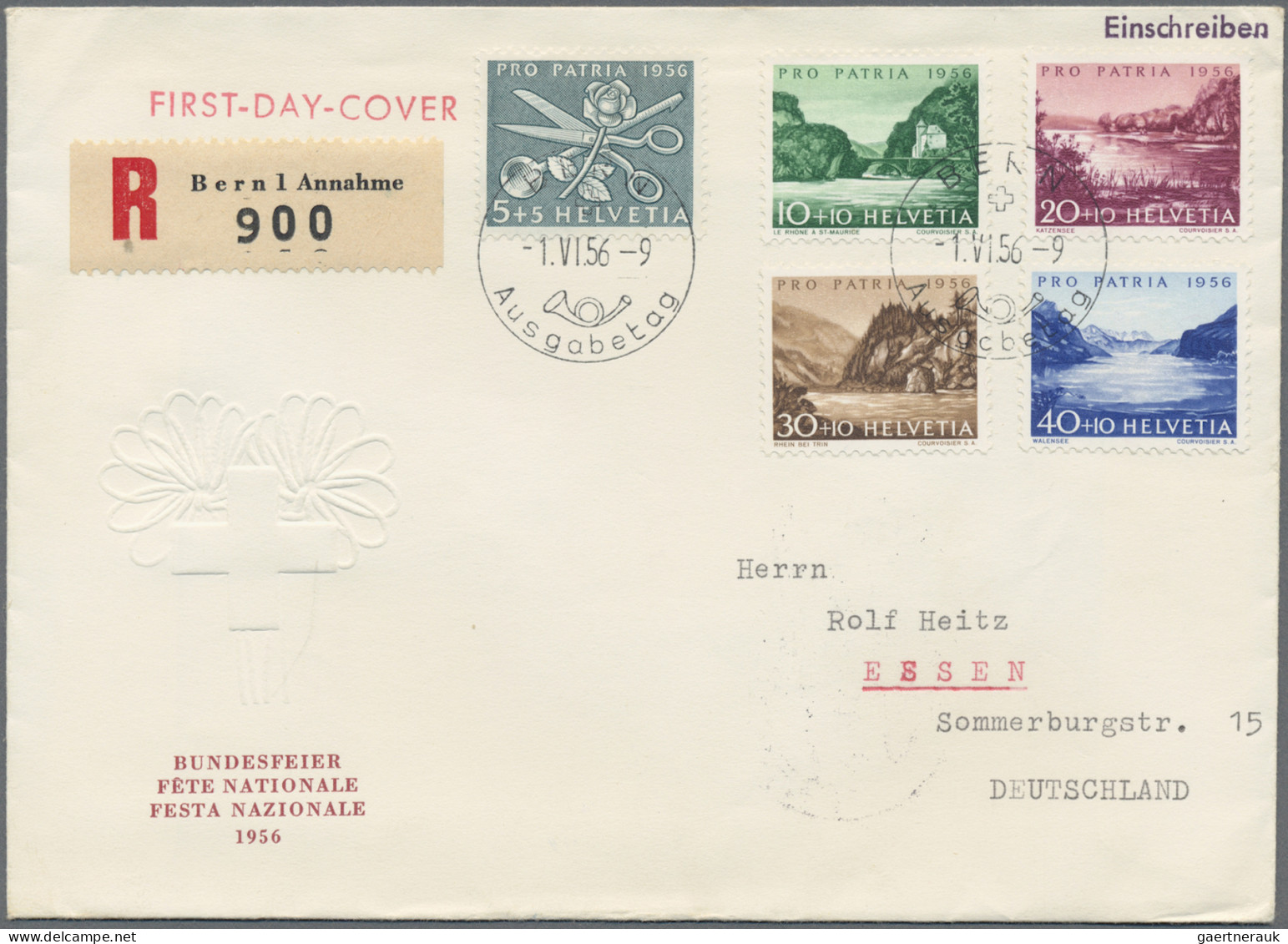 Schweiz: 1887/1985, Partie Von Ca. 136 Briefen, Karten Und Ganzsachen, Dabei Att - Verzamelingen