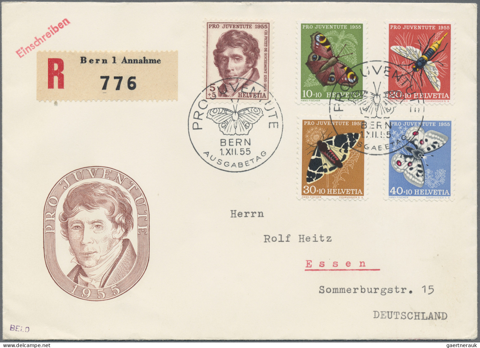 Schweiz: 1887/1985, Partie Von Ca. 136 Briefen, Karten Und Ganzsachen, Dabei Att - Lotes/Colecciones