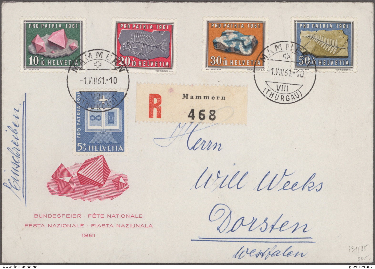 Schweiz: 1900/1990 (ca.), Umfangreicher Bestand Von Ca. 280 Briefen Und Karten I - Collections