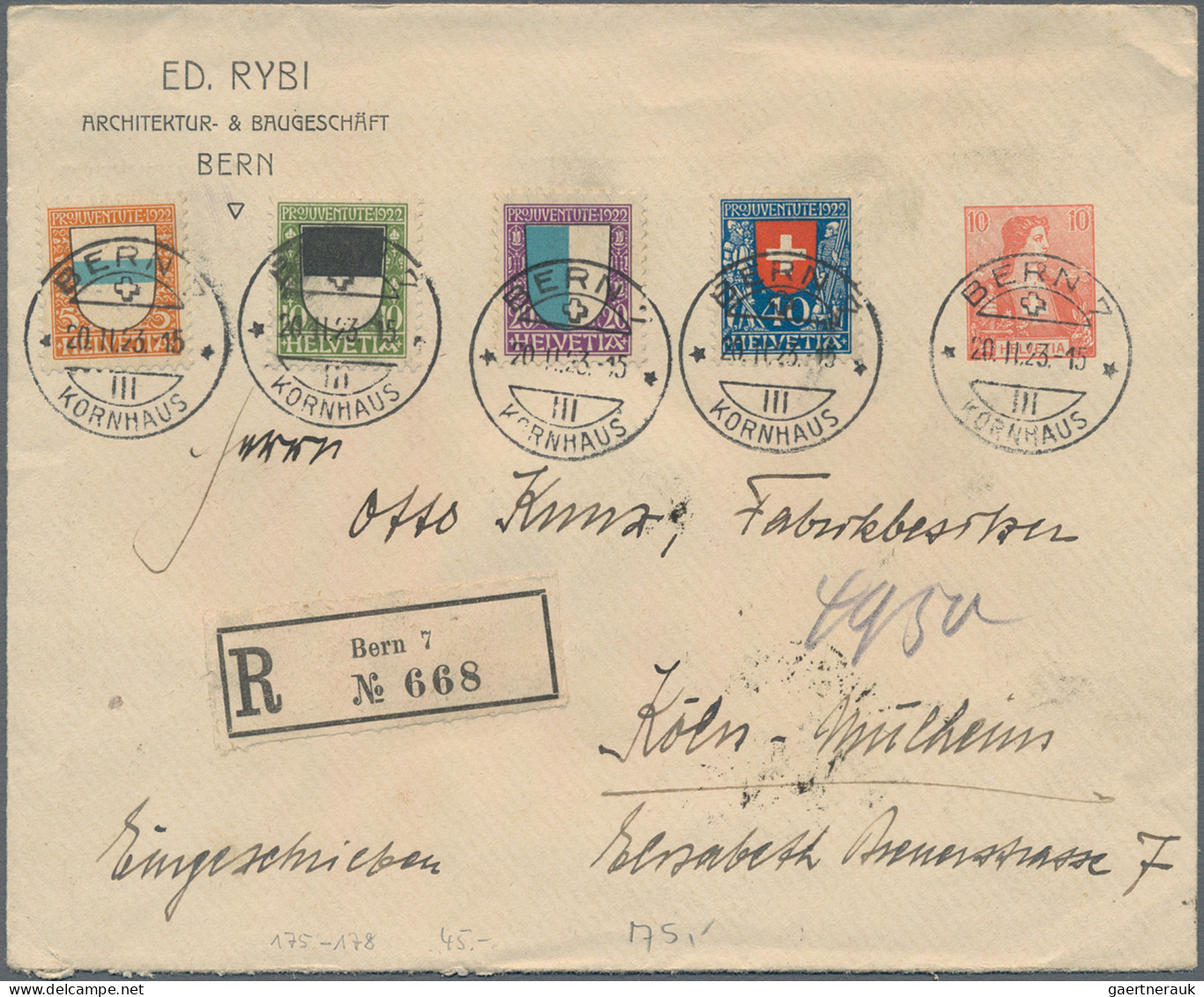 Schweiz: 1900-1960 Ca.: Mehr Als 100 Briefe, Postkarten, Ganzsachen Und FDCs, Me - Lotes/Colecciones