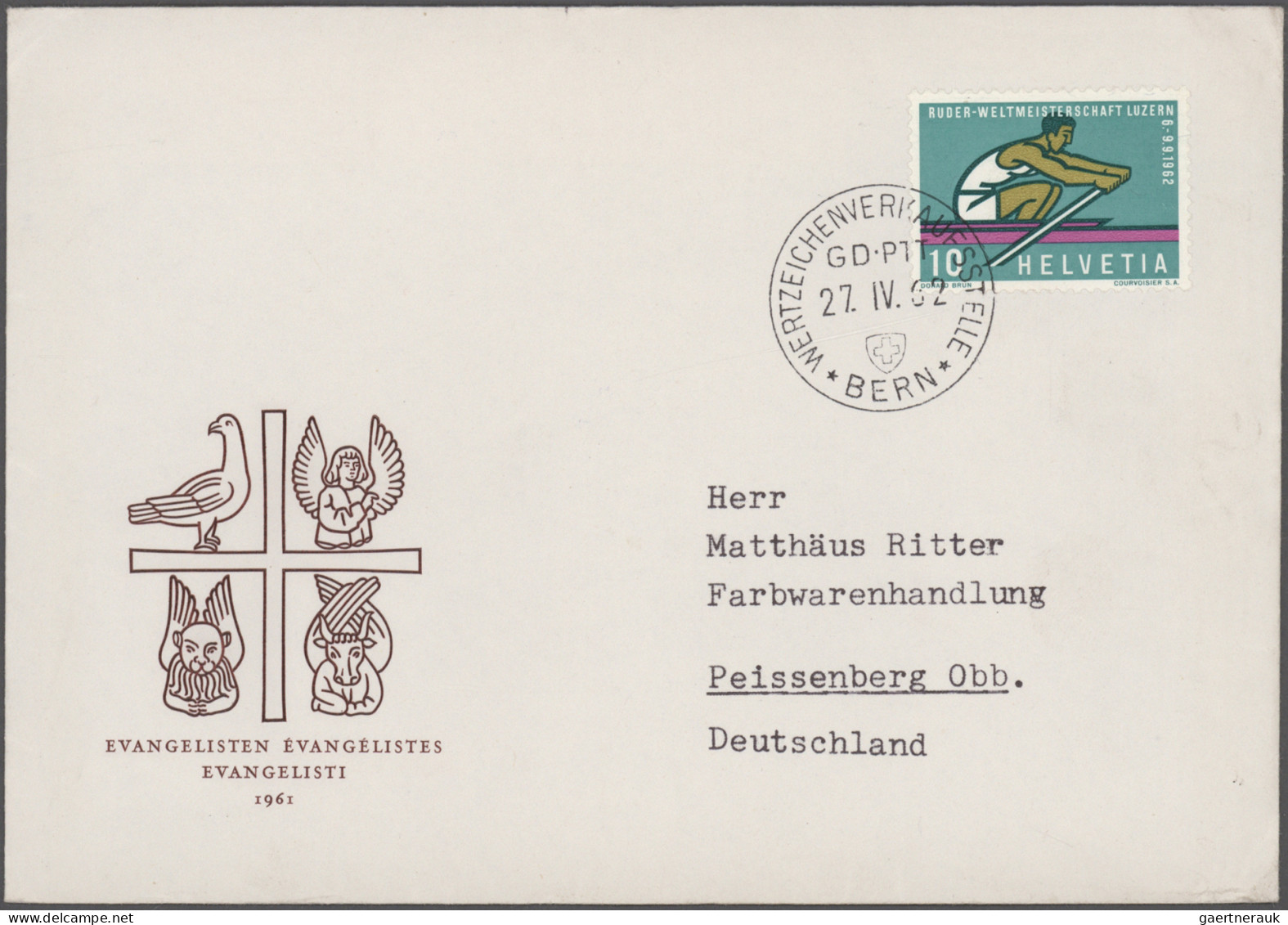 Schweiz: 1909/1996, Gute Partie Von Ca. 400 Belegen Mit Attraktiven Frankaturen, - Lotes/Colecciones