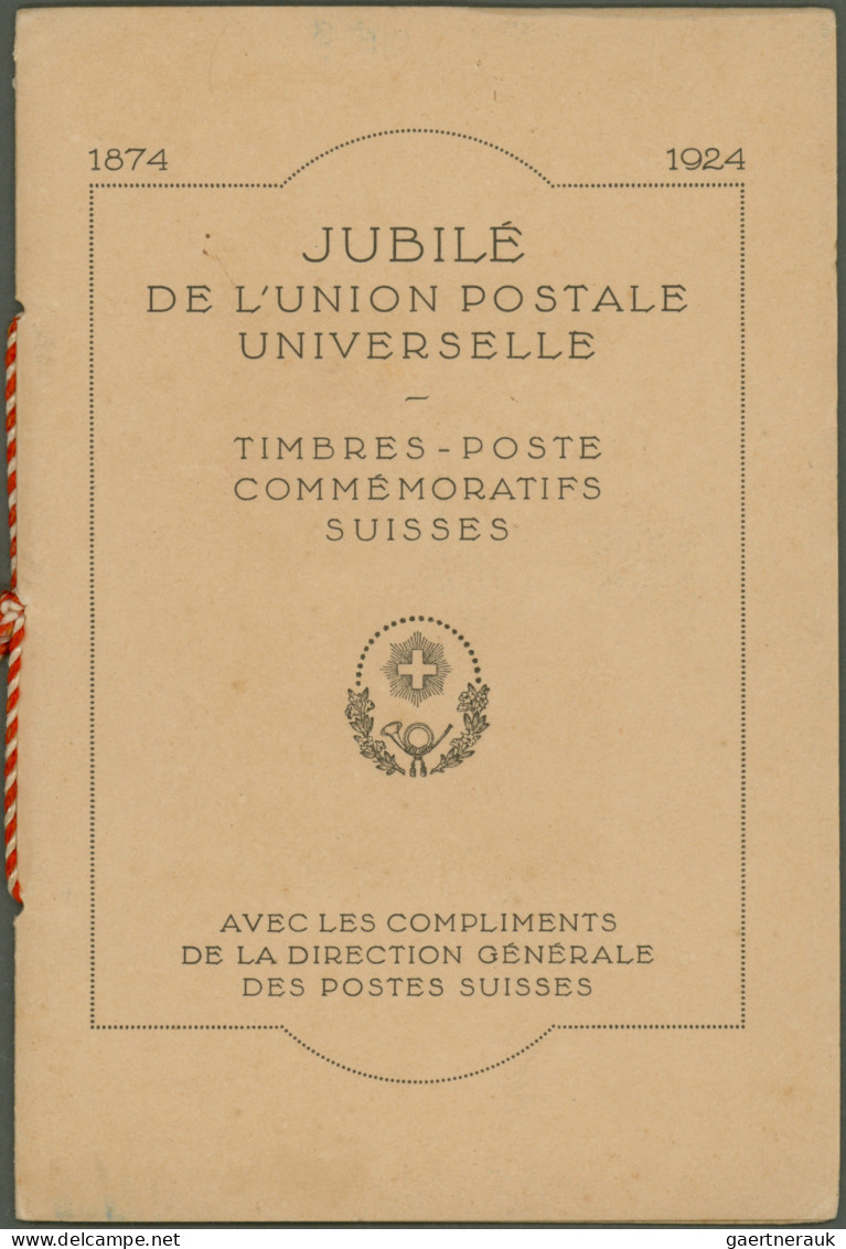 Schweiz: 1924/1927, Lot Von Drei PTT-Geschenkbüchern/Heften: (1) 1924 Geschenkbu - Sammlungen