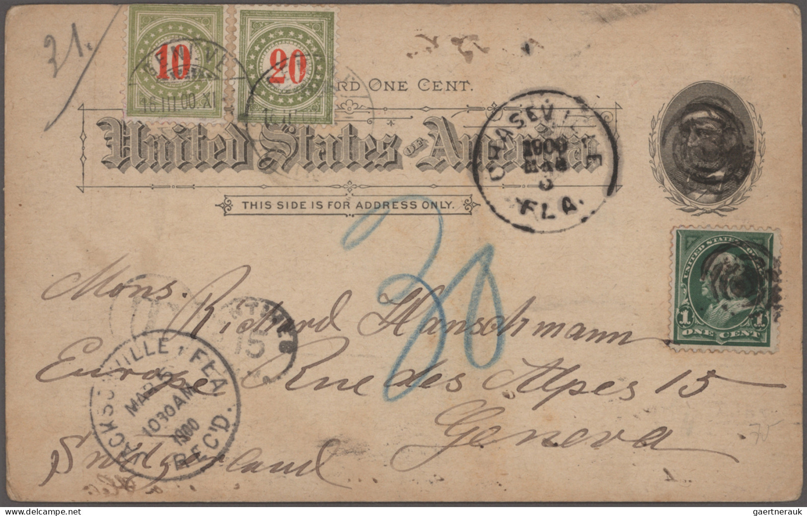 Schweiz - Portomarken: 1900-1940 (c.): Kollektion Von 120 Briefen Und Postkarten - Impuesto