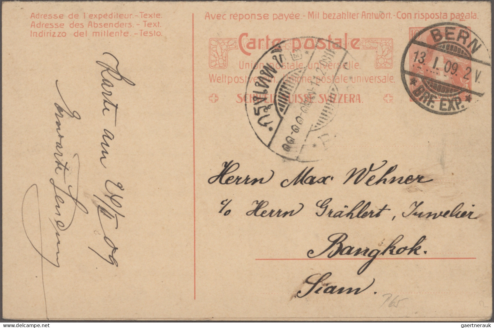 Schweiz - Ganzsachen: 1867-modern: Bestand Von Mehreren Hundert Ganzsachen Aller - Stamped Stationery