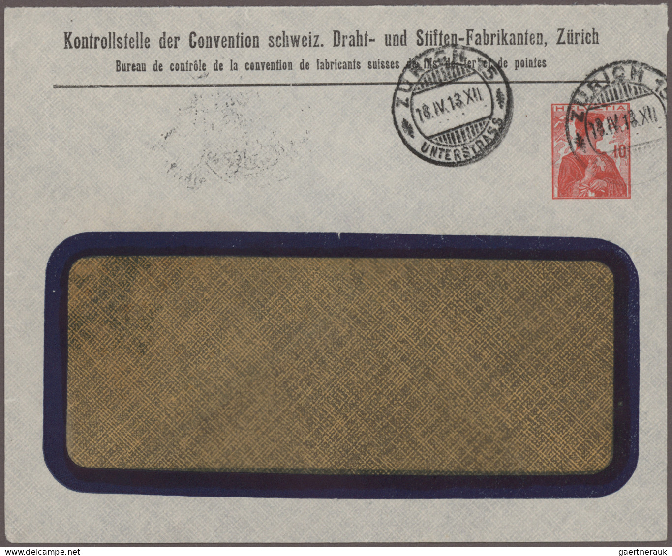 Schweiz - Privatganzsachen: 1910(1915 Ca.: Etwa 100 Gebrauchte Privatganzsachenu - Entiers Postaux