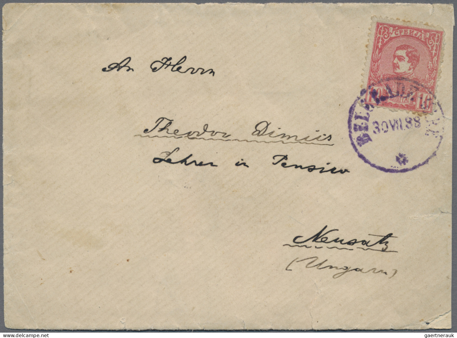 Serbia - Post Marks: 1880/1914 (ca.), Extraordinary Collection Of 50 Entires (pl - Serbia