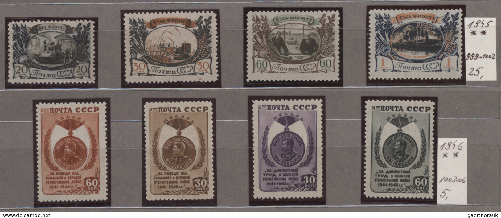 Sowjet Union: 1858-1980s: Mint And Used Collection Of Stamps And Souvenir Sheets - Usados