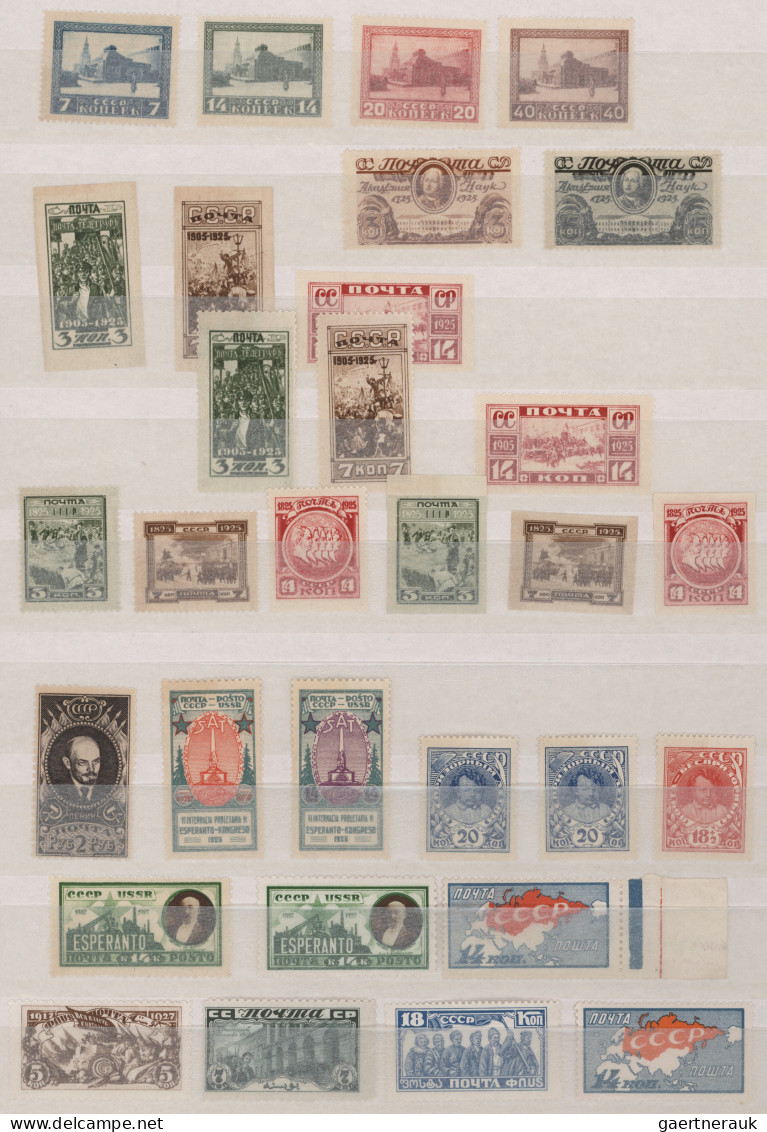 Sowjet Union: 1923/1940, mainly mint collection on stockpages incl. definitives