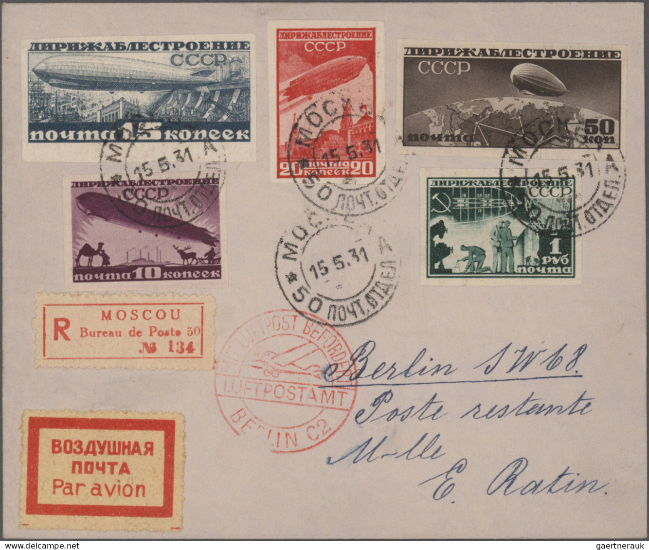 Sowjet Union: 1924-1990: About 450 Covers, Postcards, FDCs And Postal Stationery - Brieven En Documenten