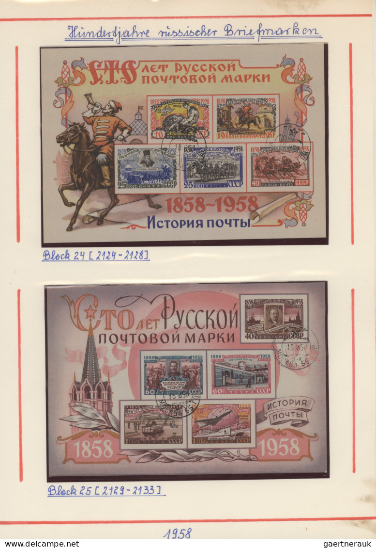Sowjet Union: 1956/1991, Fine Used Collection Well Arranged On Album Pages In Tw - Used Stamps